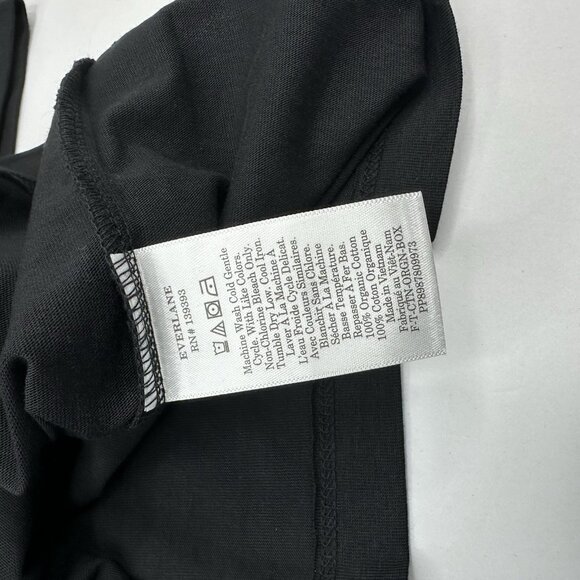 Everlane Women's NWOT Black Organic Cotton Short Sleeve Box-Cut‎ Tee XS/C35.25 - Picture 8 of 14